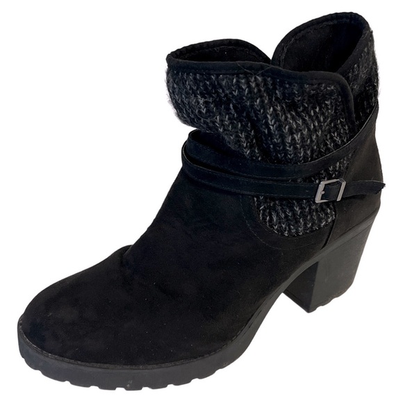 JUSTFAB • Women’s Black Heeled Boots - Picture 1 of 9